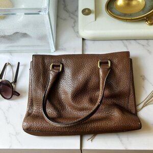 coach vintage brown leather bag